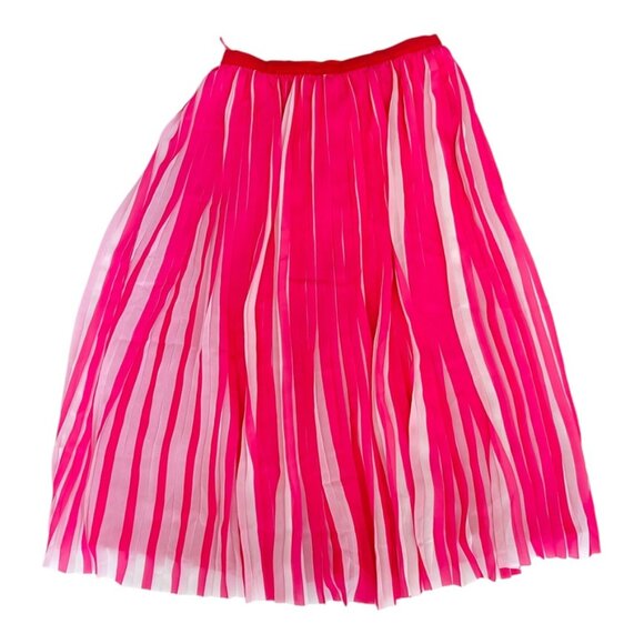 J.Crew hot pink fuchsia swing pleated skirt women's Size 00 - Picture 5 of 9